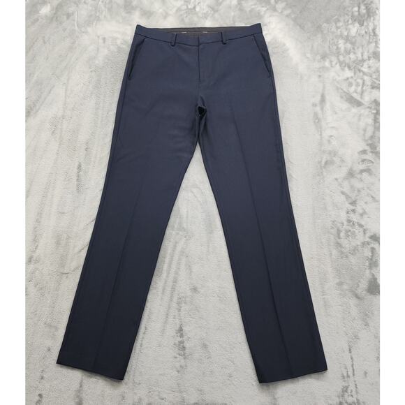 Calvin Klein Pants Mens 32X32 Blue Infinite Slim Fit Chino Dress Pants Office - Picture 1 of 14